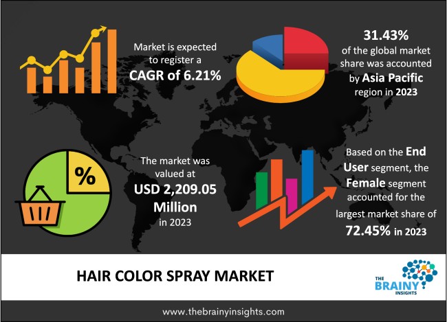 Hair Color Spray Market Size